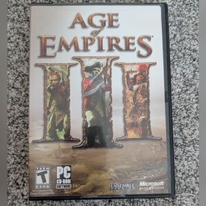PC Game Age of Empires III Microsoft 3 Disc Set 2005 Video Game w/ Product Key